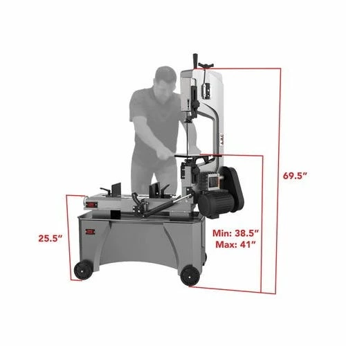JET Tools JET Metalworking HVBS-712 7" X 12" Horizontal / Vertical Bandsaw 414559 5 JET Tools JET Metalworking HVBS-712 7" X 12" Horizontal / Vertical Bandsaw 414559 - Image 3