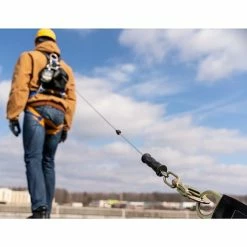 Werner Ladders & Fall Protection Werner Bantam Twinleg 8' Cable Leading Edge Self-Retracting Galvanized Steel Lifeline W/ Steel Form Hook R413008LE-SR -Werner Sales Shop 24378 5 t9i2lkhrr4paomds