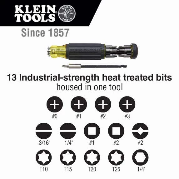 Klein Tools Klein 14-in-1 Multi-Bit Adjustable Length Screwdriver 32303 5 Klein Tools Klein 14-in-1 Multi-Bit Adjustable Length Screwdriver 32303 - Image 3