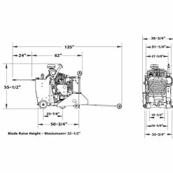 Diamond Products 42" Core Cut 71HP Kubota Diesel CC6571D-42 Concrete Walk-Behind Saw 55633 -Werner Sales Shop 5267 4 0yoenm6icz7qss7r