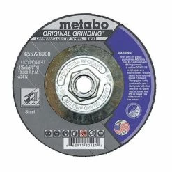 Metabo Tools Metabo Type 27 Original Grinding 4-1/2" X 1/4" X 5/8"-11 Grinding Wheel 655726000