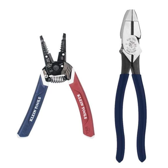 Klein Tools American Legacy Lineman Pliers And Klein-Kurve® Wire Stripper / Cutter 94155 3 Klein Tools American Legacy Lineman Pliers And Klein-Kurve® Wire Stripper / Cutter 94155