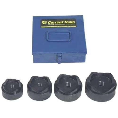 Current Tools Current Knockout Punch And Die Set 2-1/2" To 4" 156 3 Current Tools Current Knockout Punch And Die Set 2-1/2" To 4" 156