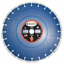 Diamond Products 24" X .187 X 1" Pro Blue Cured Concrete Wet Blade C51WTXM