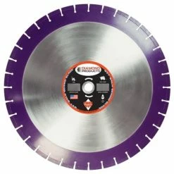 Diamond Products 26" X .155 X 1" Imperial Purple Cured Concrete Wet Blade 36815