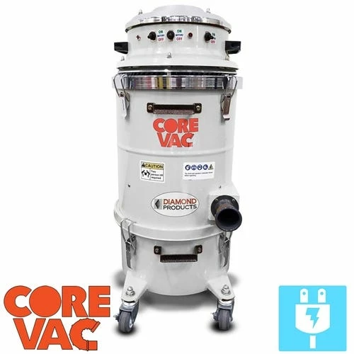 Diamond Products Diamond Core Vac CV258C Bag Style Vacuum 258CFM 120V HEPA DP83263 3 Diamond Products Diamond Core Vac CV258C Bag Style Vacuum 258CFM 120V HEPA DP83263