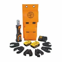 Klein Tools Klein 20V Dewalt Cordless Cable Cutter/Crimper Kit 4.0 AH Battery BAT207T144H