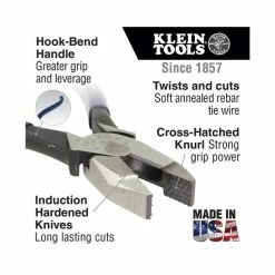 Klein Tools Klein 9" Heavy-Duty Cutting Ironworker's Pliers D2000-7CST -Werner Sales Shop kln d2000 7cst 3