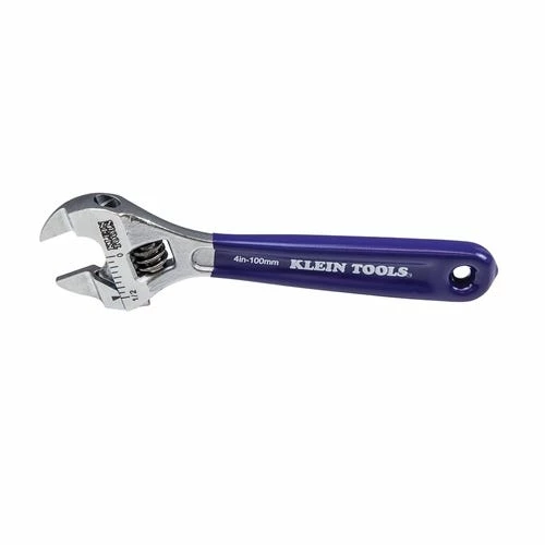Klein Tools Klein 4" Slim-Jaw Adjustable Wrench D86932 3 Klein Tools Klein 4" Slim-Jaw Adjustable Wrench D86932