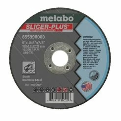 Metabo Tools Metabo Type 1 Slicer Plus A60TX 6" X .045" X 7/8" Cutting Wheel 655998000