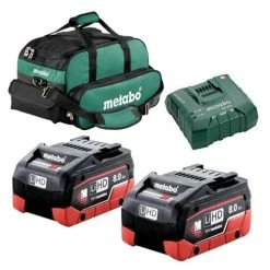 Metabo Tools Metabo 18V Lithium Ion 8.0 AH Battery Pack Starter Kit US625369002