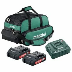 Metabo Tools Metabo 18V Li-ion 2x 2.0Ah Battery And Charger Ultra-M Compact Kit US625596020