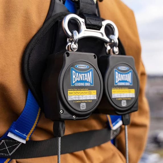 Werner Ladders & Fall Protection Werner Bantam Twinleg 8' Cable Leading Edge Self-Retracting Galvanized Steel Lifeline W/ Steel Swivel Snap Hook R413008LE 4 Werner Ladders & Fall Protection Werner Bantam Twinleg 8' Cable Leading Edge Self-Retracting Galvanized Steel Lifeline W/ Steel Swivel Snap Hook R413008LE - Image 2