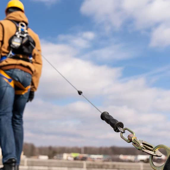 Werner Ladders & Fall Protection Werner Bantam Twinleg 8' Cable Leading Edge Self-Retracting Galvanized Steel Lifeline W/ Steel Swivel Snap Hook R413008LE 6 Werner Ladders & Fall Protection Werner Bantam Twinleg 8' Cable Leading Edge Self-Retracting Galvanized Steel Lifeline W/ Steel Swivel Snap Hook R413008LE - Image 4