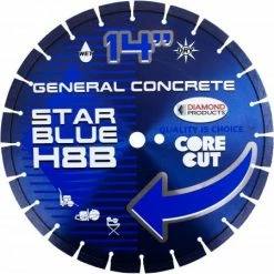 Diamond Products 16" X .125" Star Blue Wet/dry High Speed Blade H10B Asphault 21217