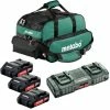 Metabo Tools Metabo 18V 2Ah Li-Ion Compact Battery Packs, ASC 145 Duo Charger & Small Tool Bag Kit US625596103 -Werner Sales Shop us625596103 oa6oyuiraex5ddch