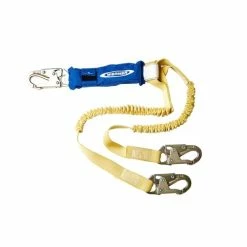 Werner Ladders & Fall Protection Werner DeCoil Stretch Twinleg Lanyard (Snaphooks) - 6' C441100
