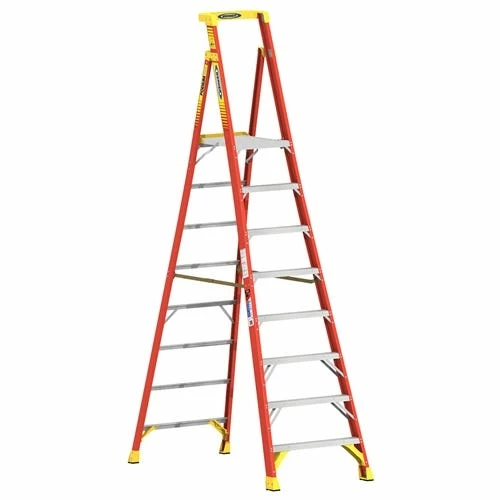 Werner Ladders & Fall Protection Werner 14' Fiberglass Podium Ladder 8' Platform Type IA PD6208 3 Werner Ladders & Fall Protection Werner 14' Fiberglass Podium Ladder 8' Platform Type IA PD6208